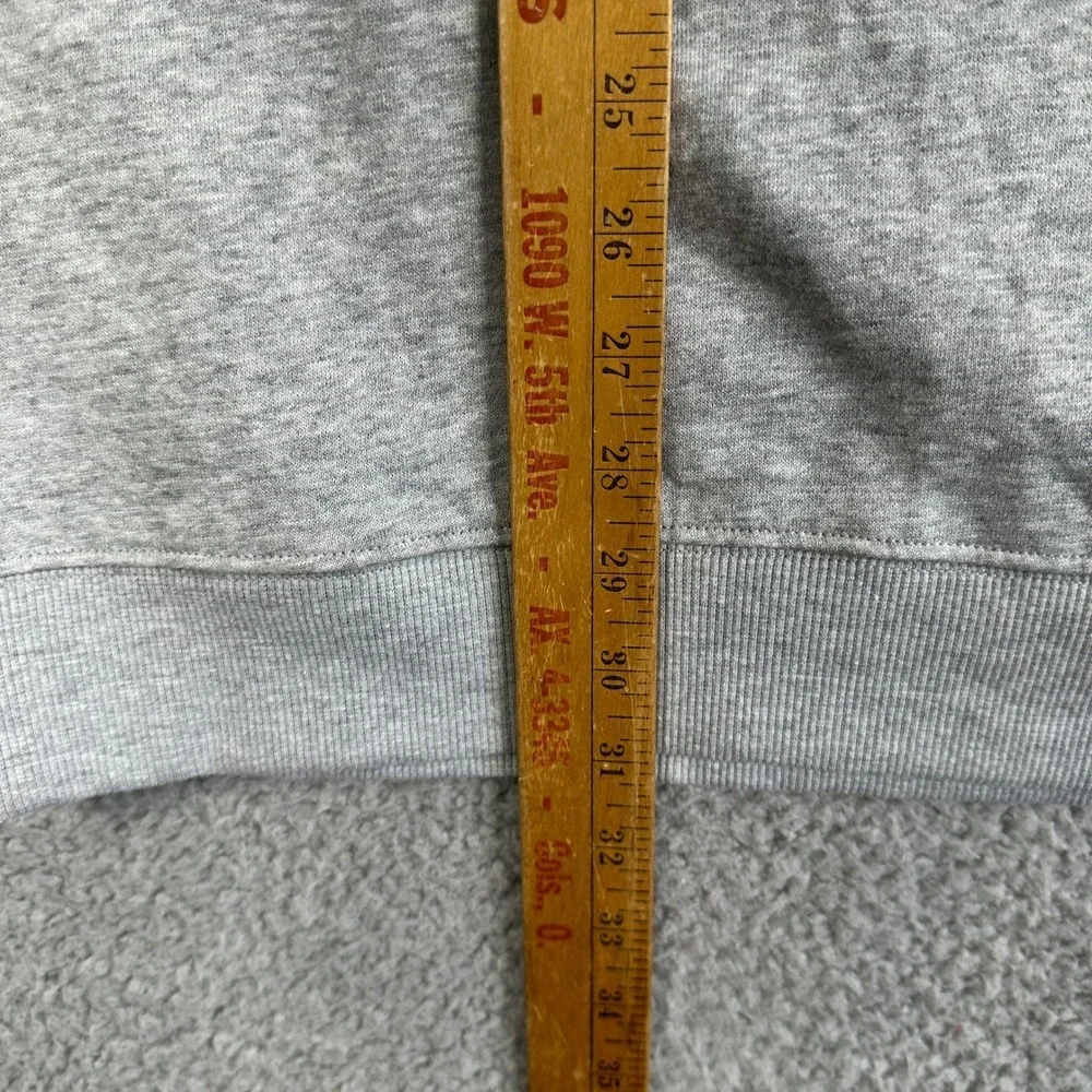 True Religion Sweatshirt Mock Half Zip Men 3XL Heather Gray Relaxed Pullover NEW
